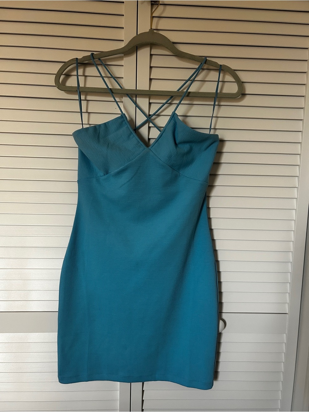 Mango Light Blue Women’s Dress